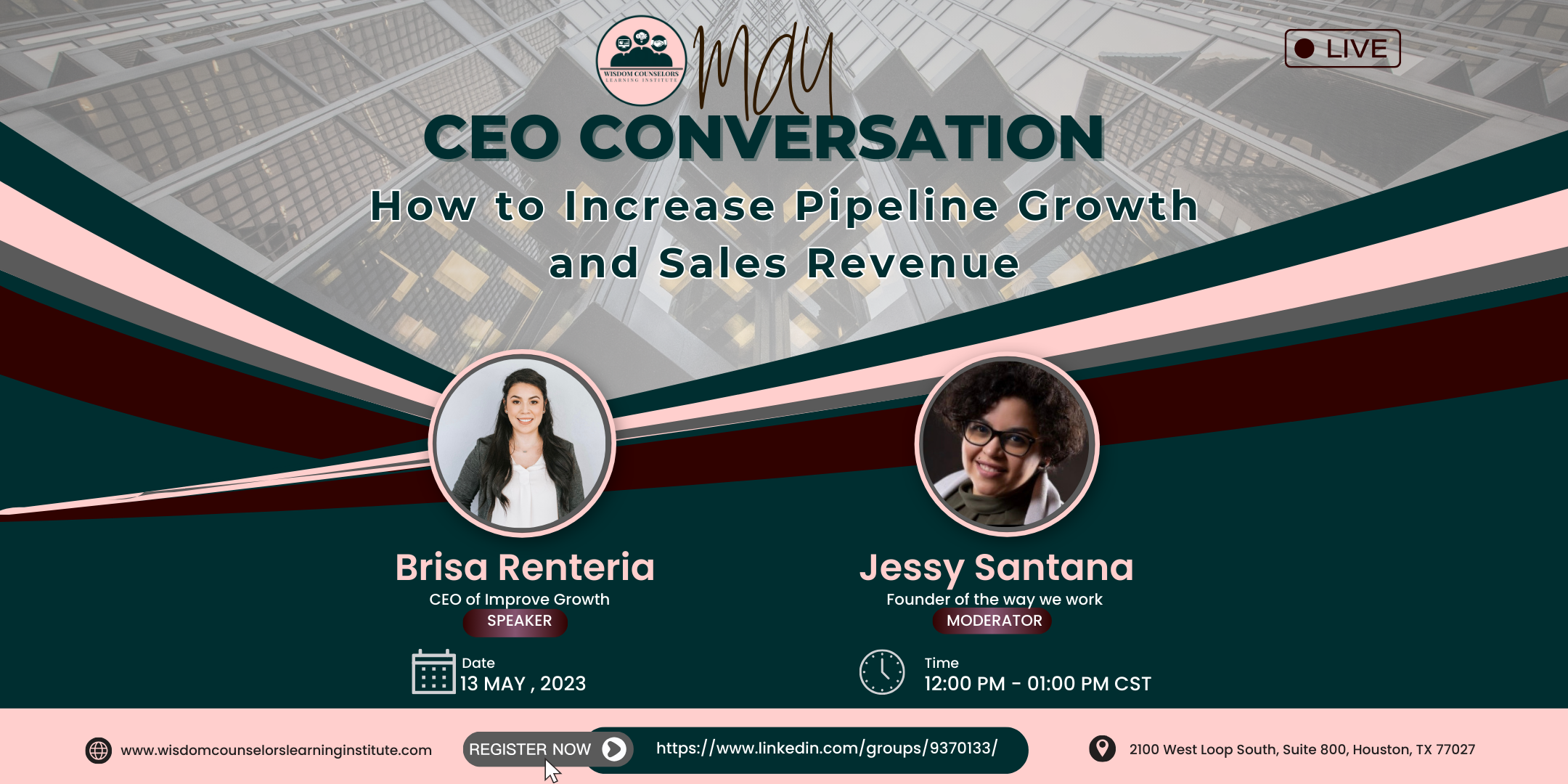 MAY CEO CONVERSATION: HOW TO INCREASE PIPELINE GROWTH AND SALES REVENUE