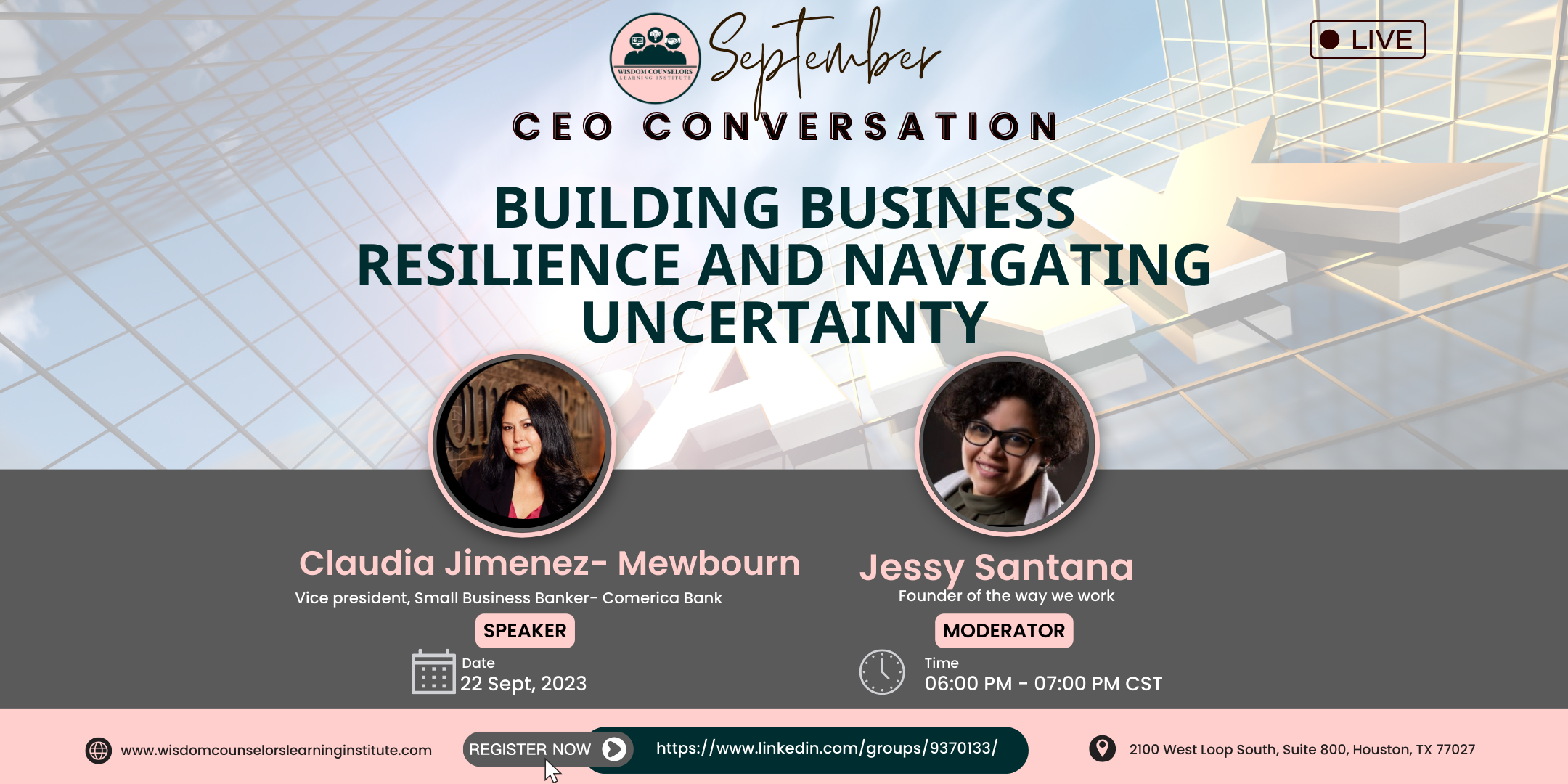 SEPTEMBER CEO CONVERSATION: BUILDING BUSINESS RESILIENCE AND NAVIGATING UNCERTAINTY